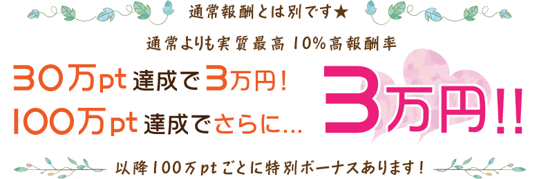 通常報酬とは別です★